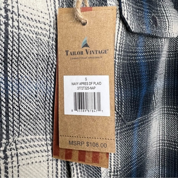 Taylor Vintage Brushed Heavy Twill Overshirt Shacket 100%Cotton Size Small - Picture 4 of 8